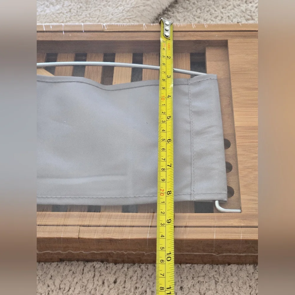NEVER USED Bamboo Bath Caddy - Natural Brown